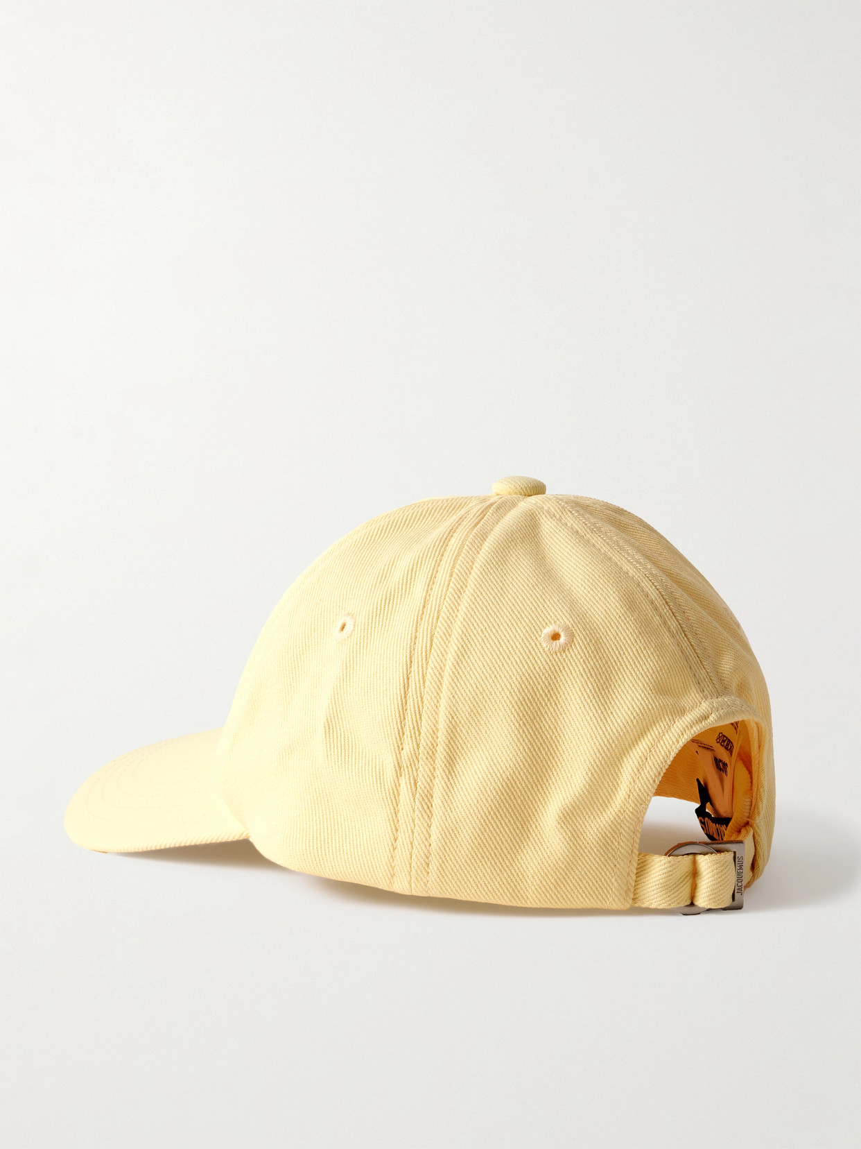JACQUEMUS GADJO APPLIQUÉD COTTON-TWILL CAP
