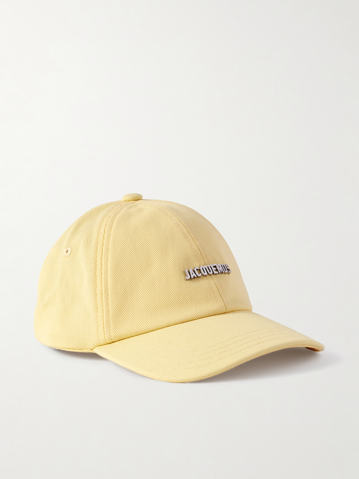 JACQUEMUS GADJO APPLIQUÉD COTTON-TWILL CAP