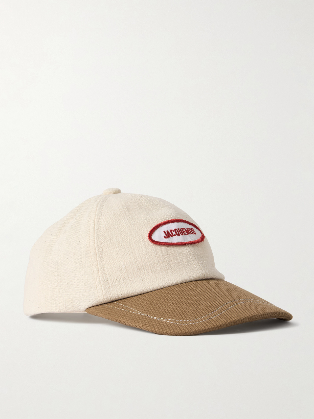 Jacquemus La Casquette Canvas Gelato Cap In Off-white