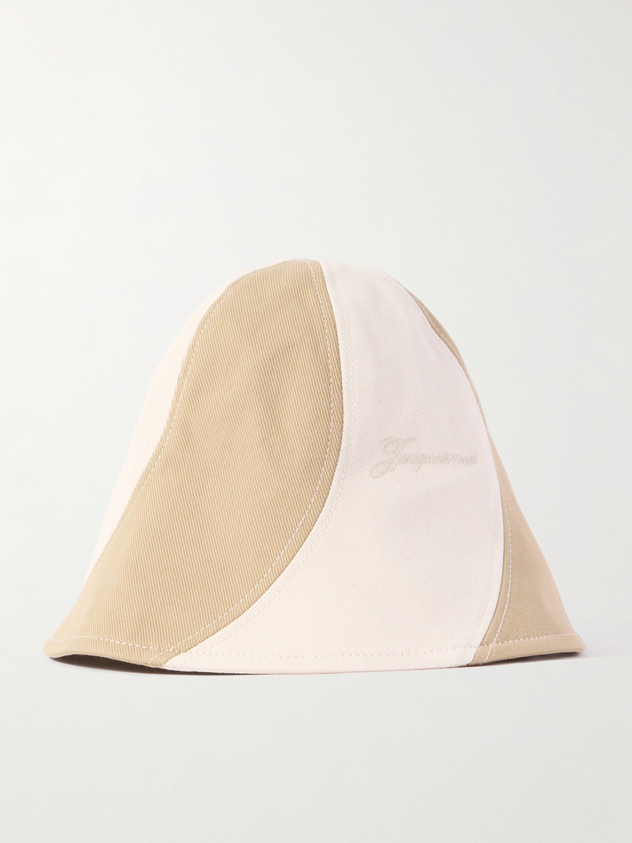 Jacquemus - Gelato Striped Cotton-twill Bucket Hat - Off-white