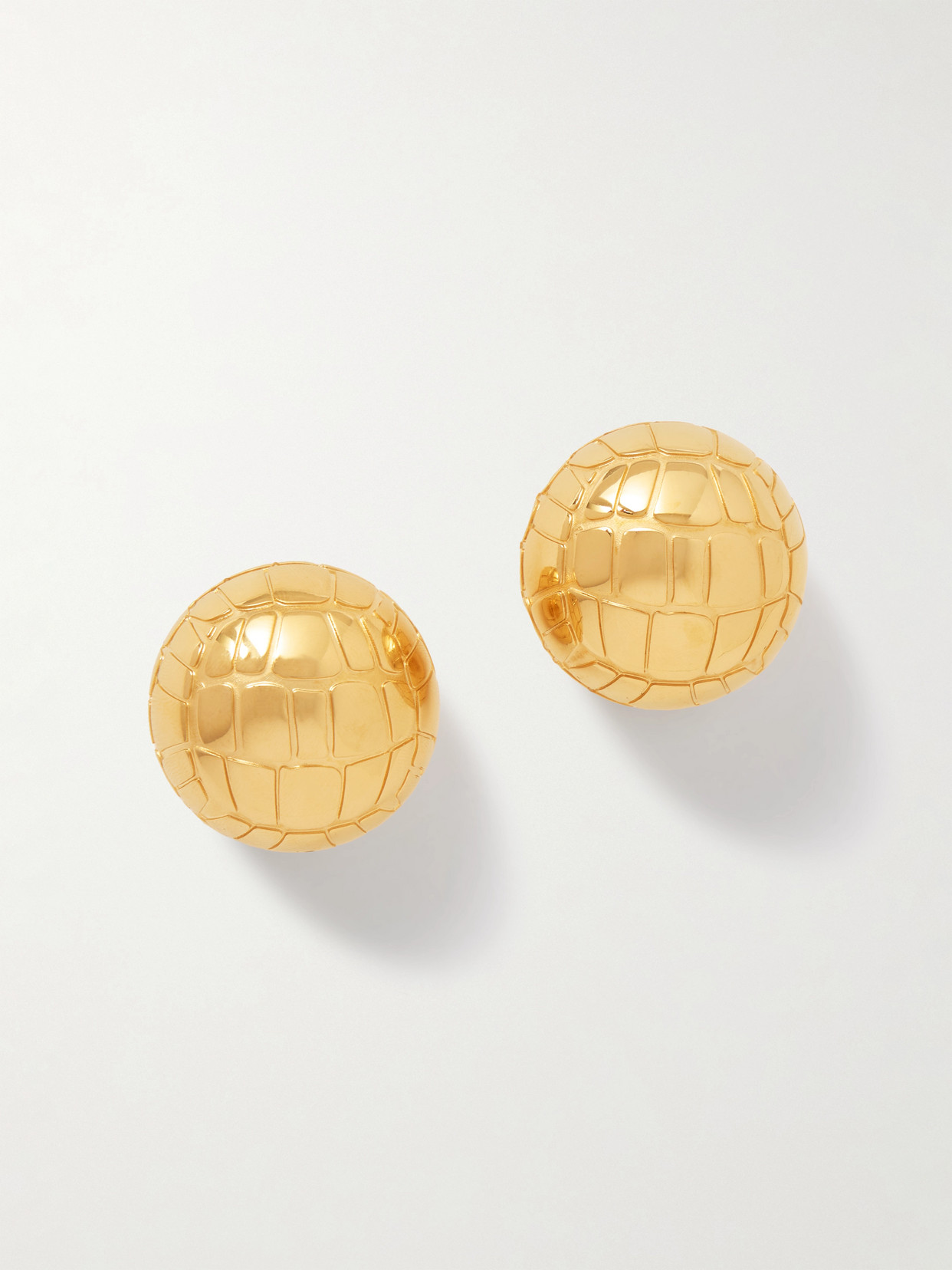 Jacquemus Salon Textured Gold-tone Earrings