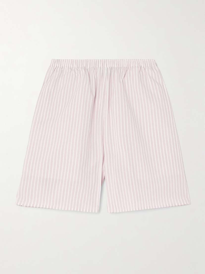 Deiji Studios Striped Organic Cotton Shorts