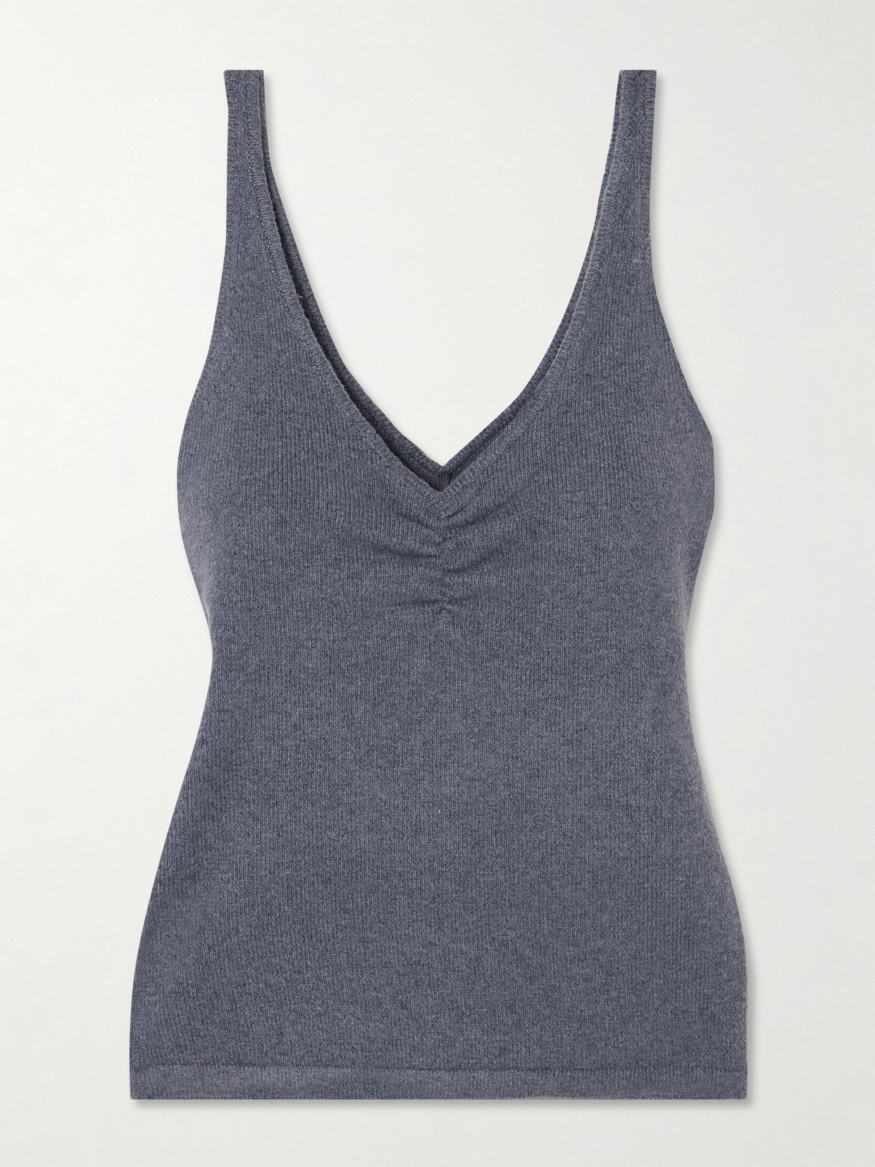Deiji Studios Gathered Recycled Knitted Tank In Blue