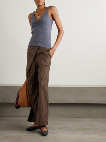 Deiji Studios Gathered recycled knitted tank