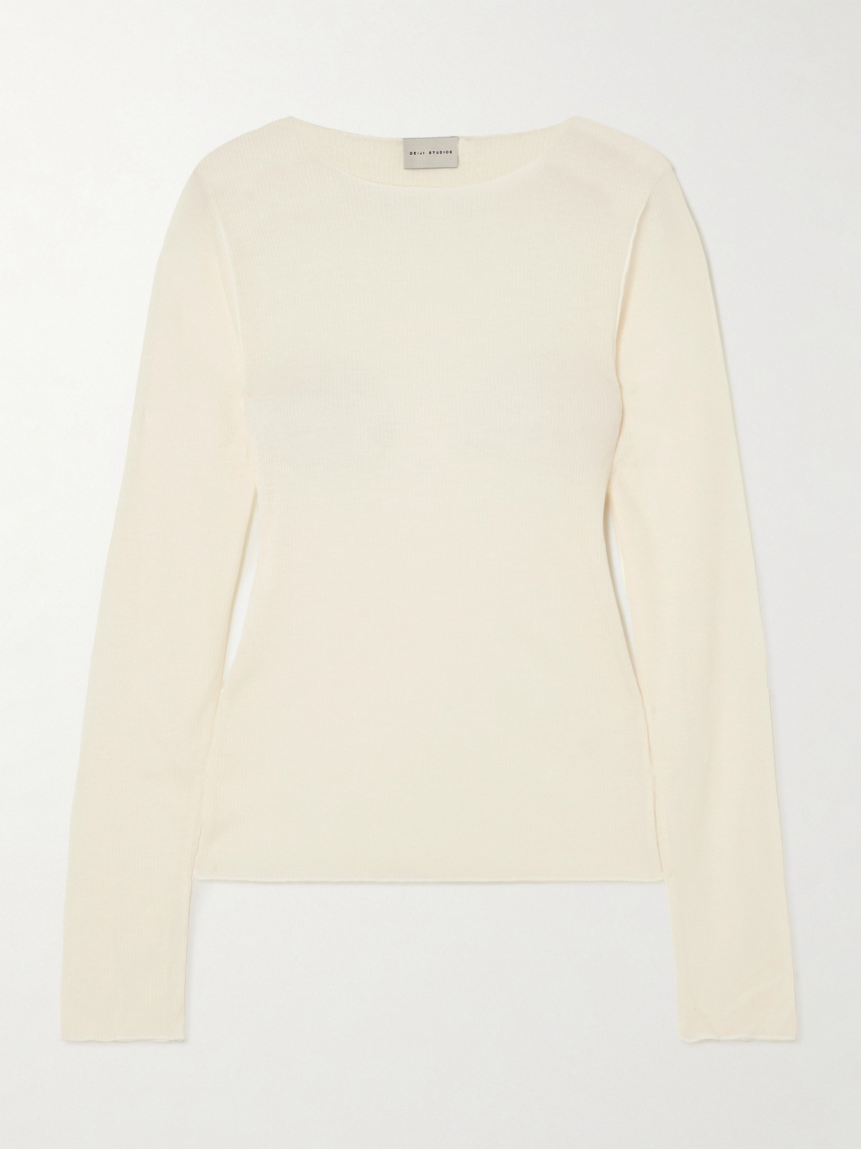 Deiji Studios - Ribbed Ecovero™-blend Top - Off-white