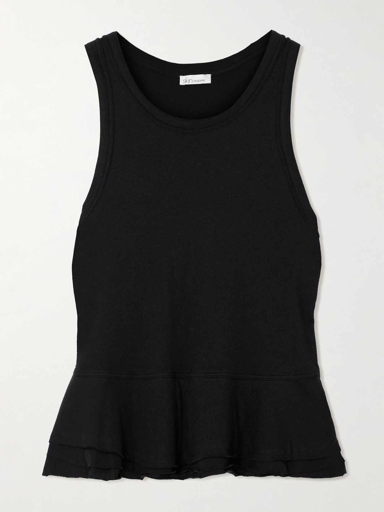 Skin Elle Organic Pima Cotton Tank In Black