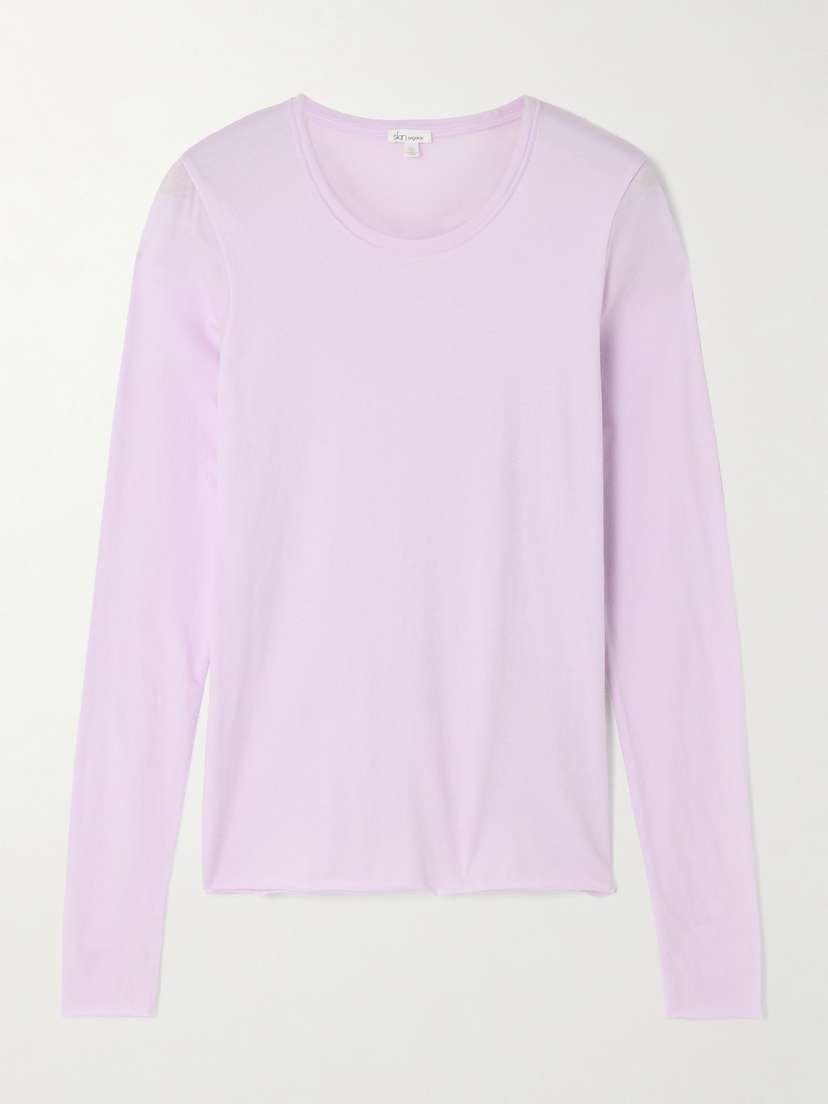Skin Elana Organic Pima Cotton-jersey Top