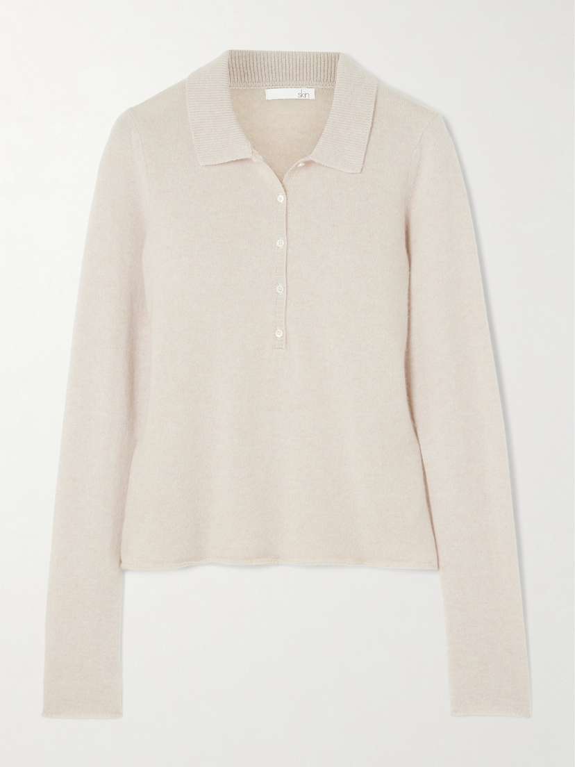 Skin Penelope Cashmere Polo Top