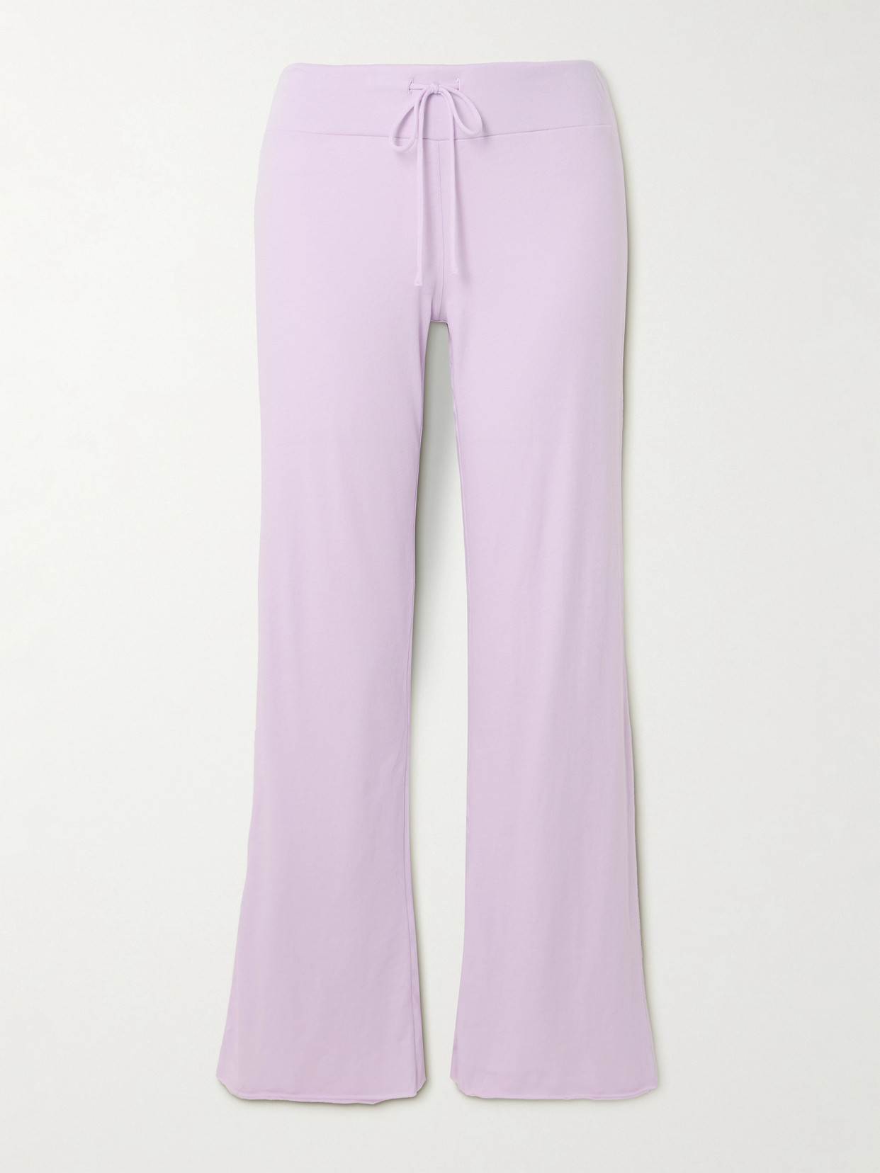 Skin Essie Organic Pima Cotton-jersey Pants In Purple