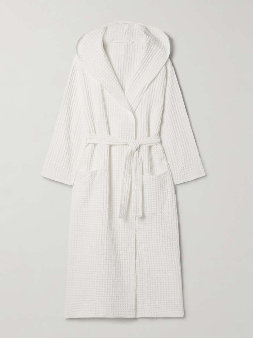 Skin Wellness Waffle-knit Organic Cotton Robe