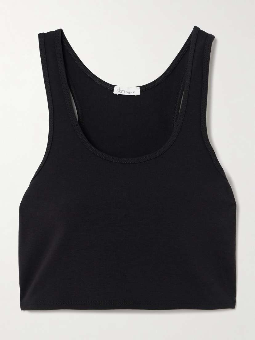 Skin Base Stretch-organic Cotton Sports Bra