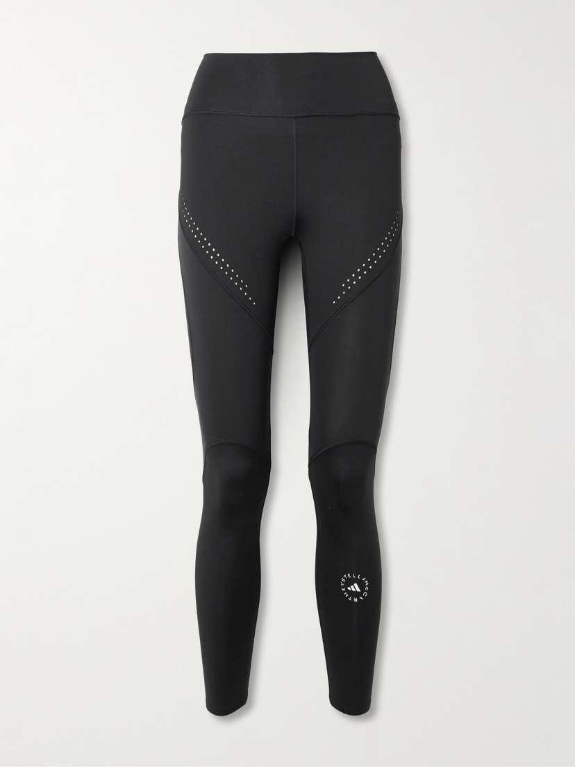 adidas by Stella McCartney Truepurpose Perforated Printed Recycled Stretch-jersey Leggings