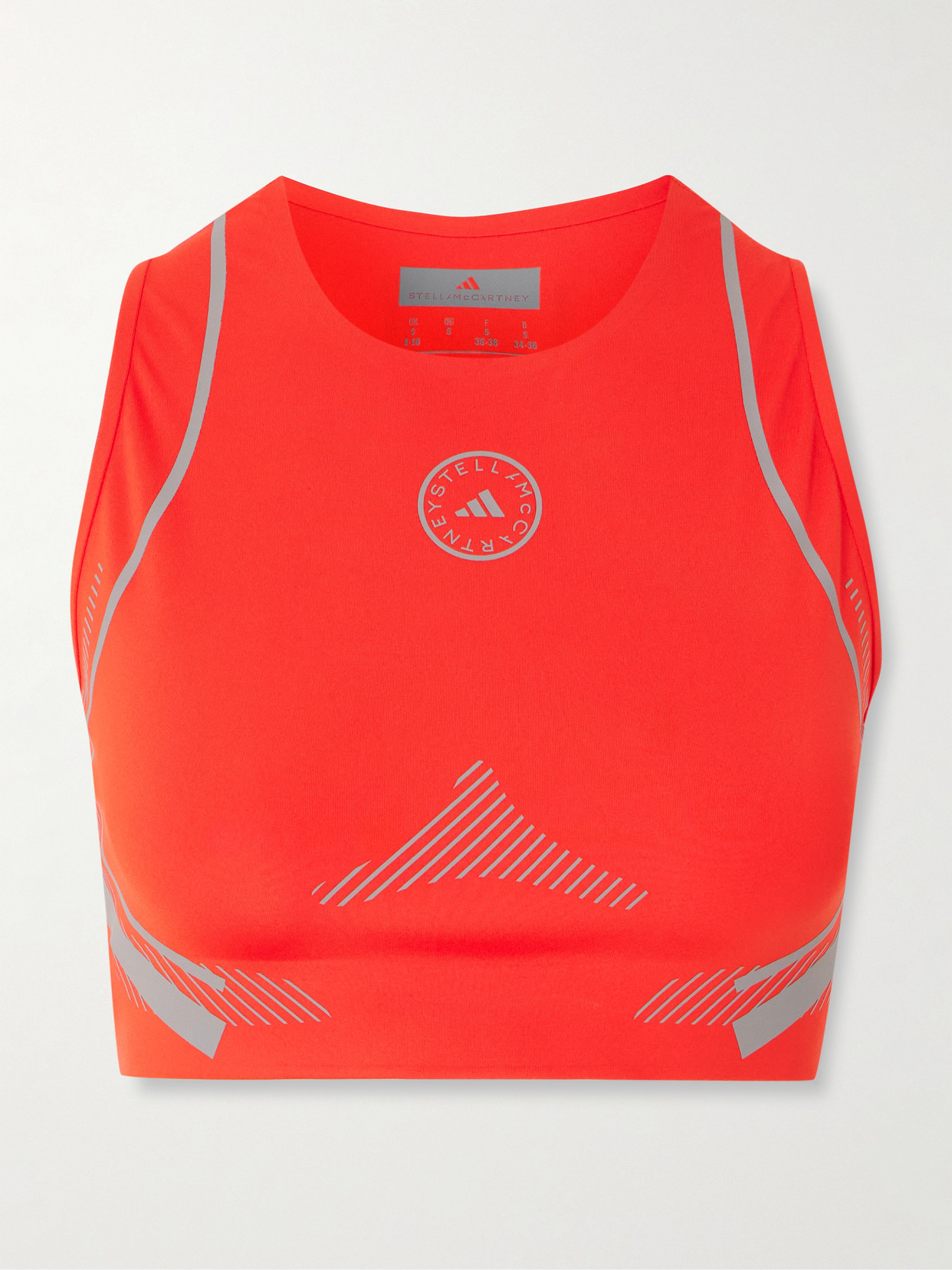 adidas by Stella McCartney - Truepace Stretch Recycled-jersey Sports Bra - Red