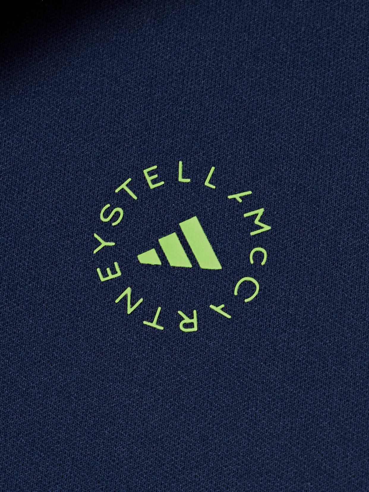ADIDAS BY STELLA MCCARTNEY TRUECASUALS CROPPED PRINTED RECYCLED TECH-JERSEY TRACK JACKET