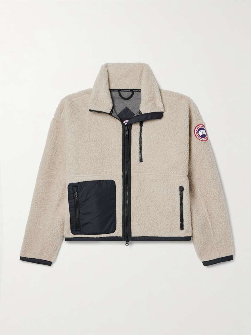 Canada Goose Simcoe Shell-trimmed Wool-blend Fleece Jacket