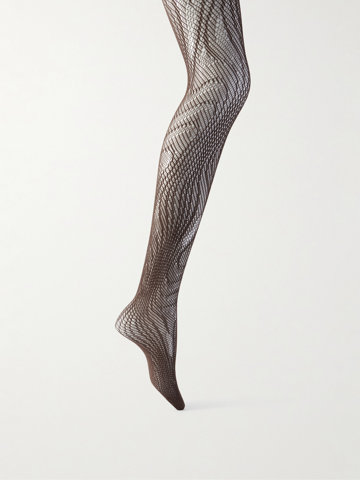 Wolford Snake Net Econyl® Tights In Brown