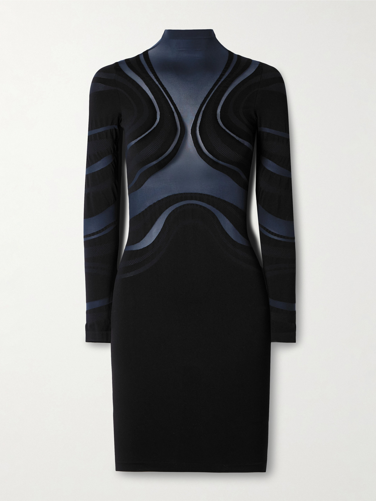 Wolford - Venus Paneled Stretch-jersey Mini Dress - Black