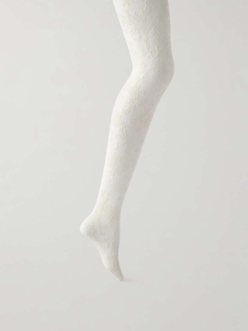 Wolford Flower 30 Denier Jacquard-knit Tights