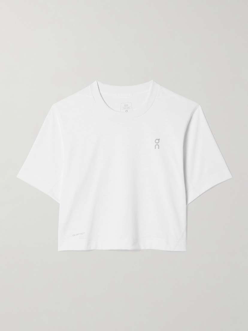 ON Train Cropped Recycled-jersey T-shirt