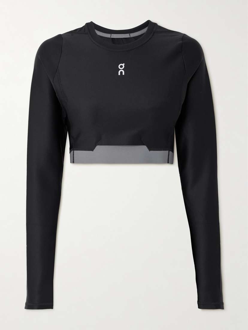 ON Cropped Stretch-jersey Top