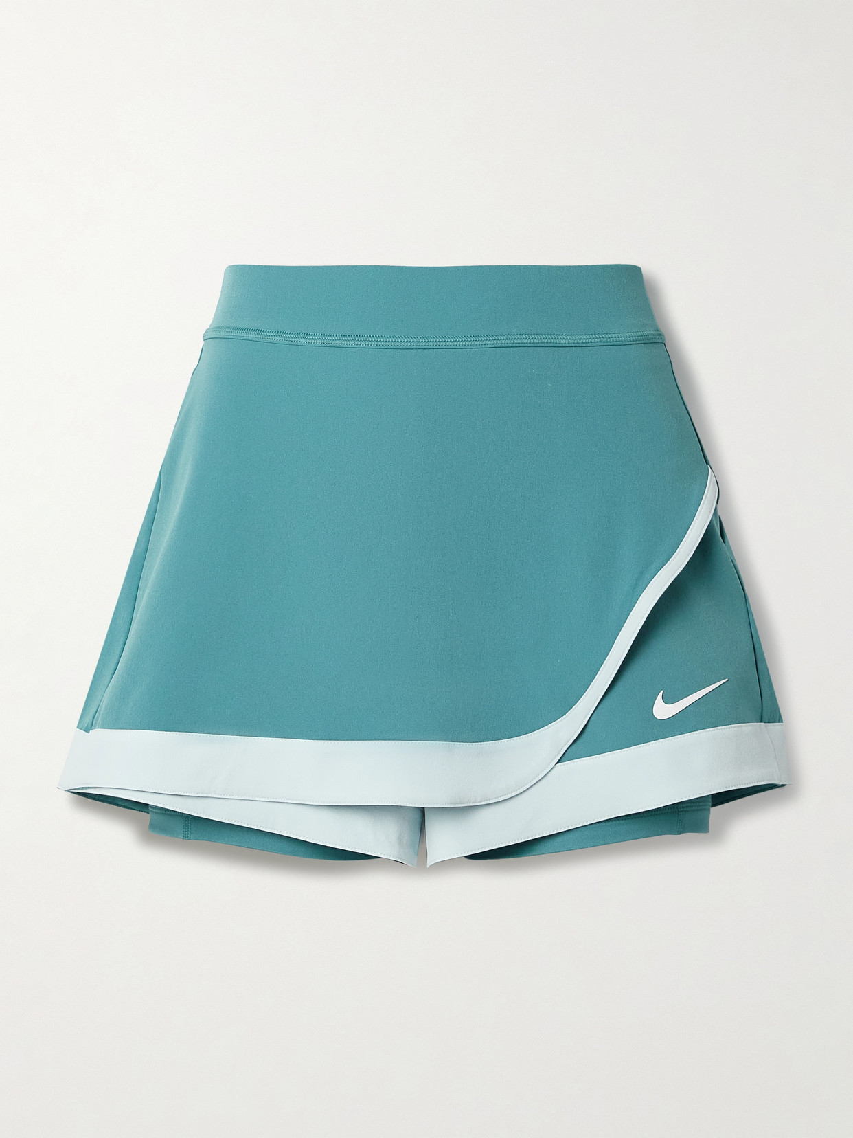 Nike Slam Asymmetric Dri-fit Tennis Skort In Blue
