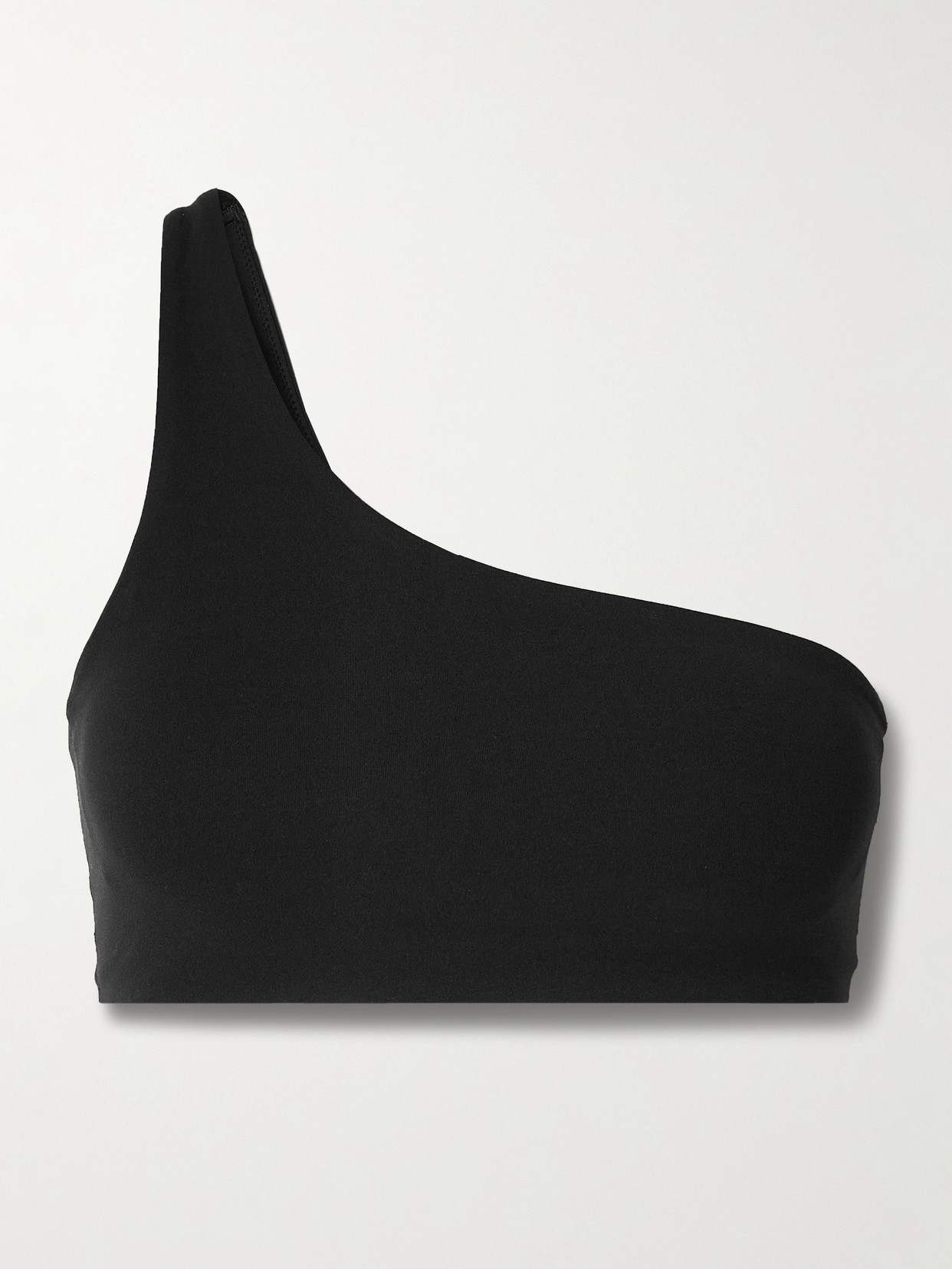Nike Zenvy One-shoulder Dri-fit Sports Bra In Black