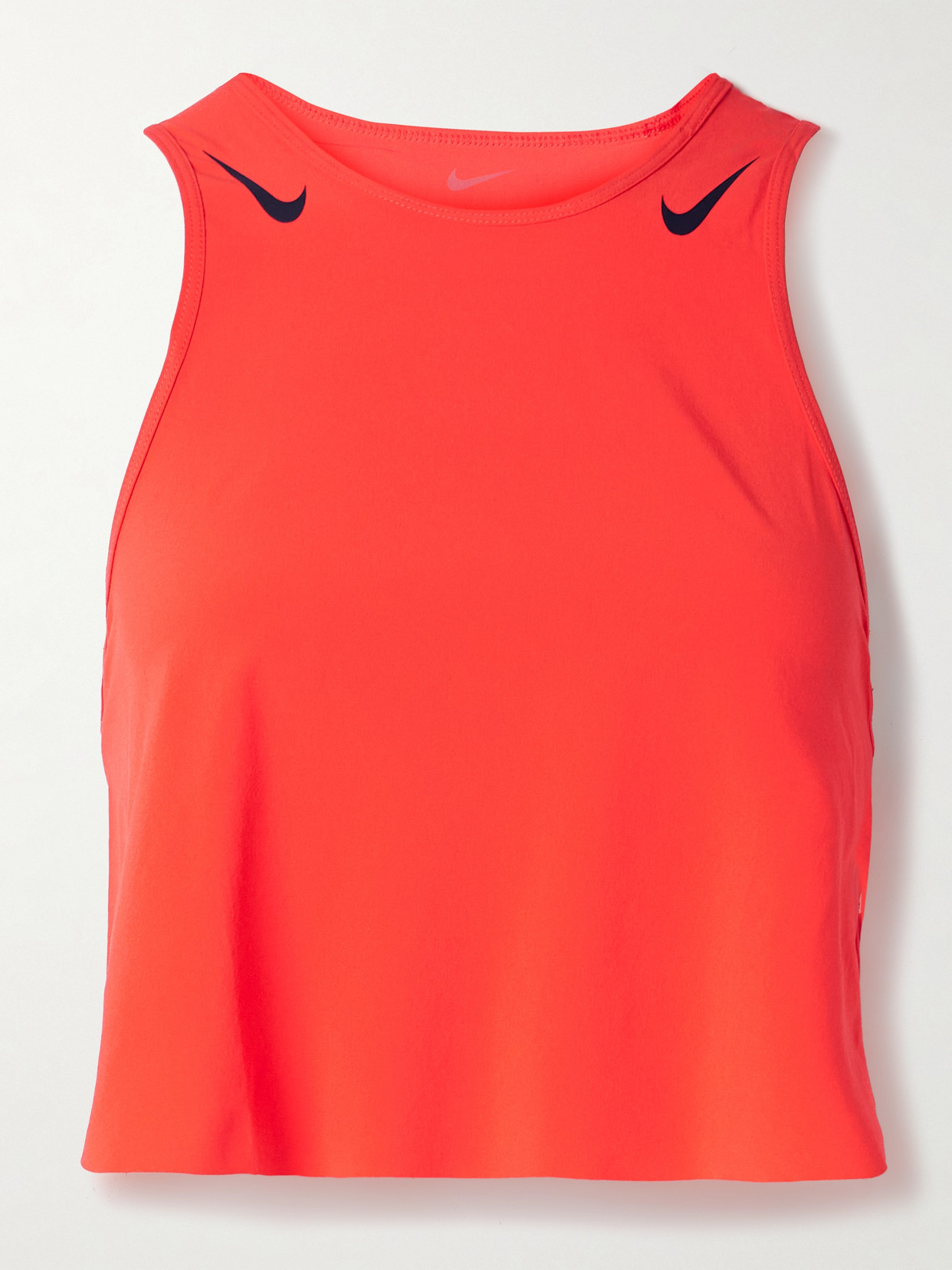 Nike Cropped Paneled Dri-fit Tank In Red