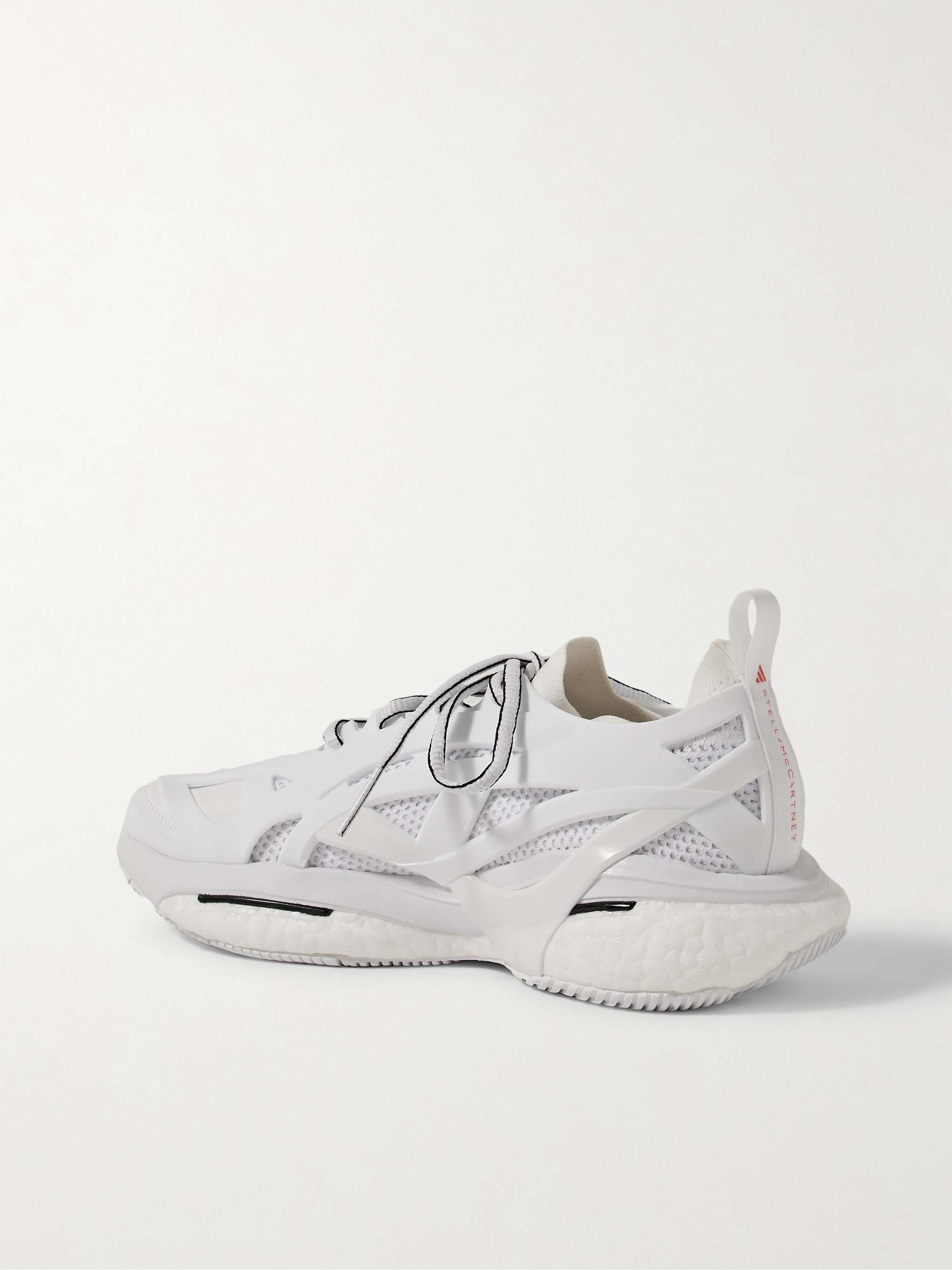 ADIDAS BY STELLA MCCARTNEY Solarglide Primeknit and rubber sneakers