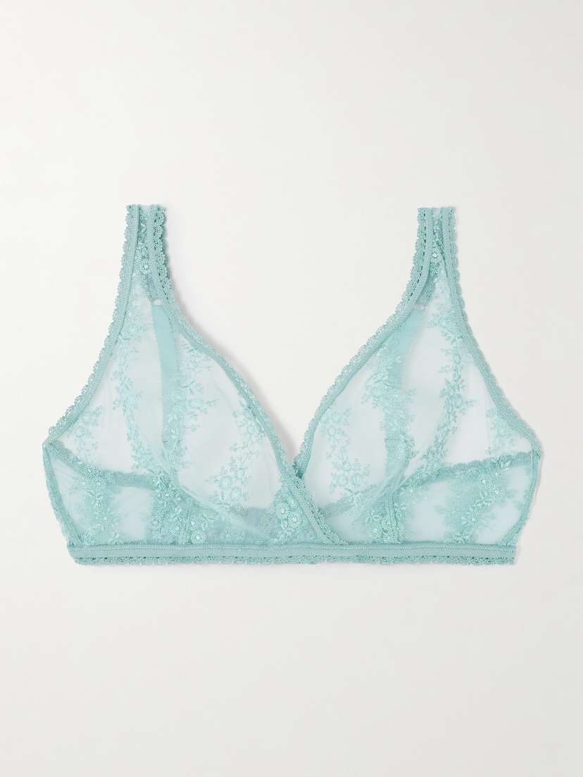 Eres Fleur Du Sel Gourmande Embroidered Stretch-mesh Soft-cup Bra