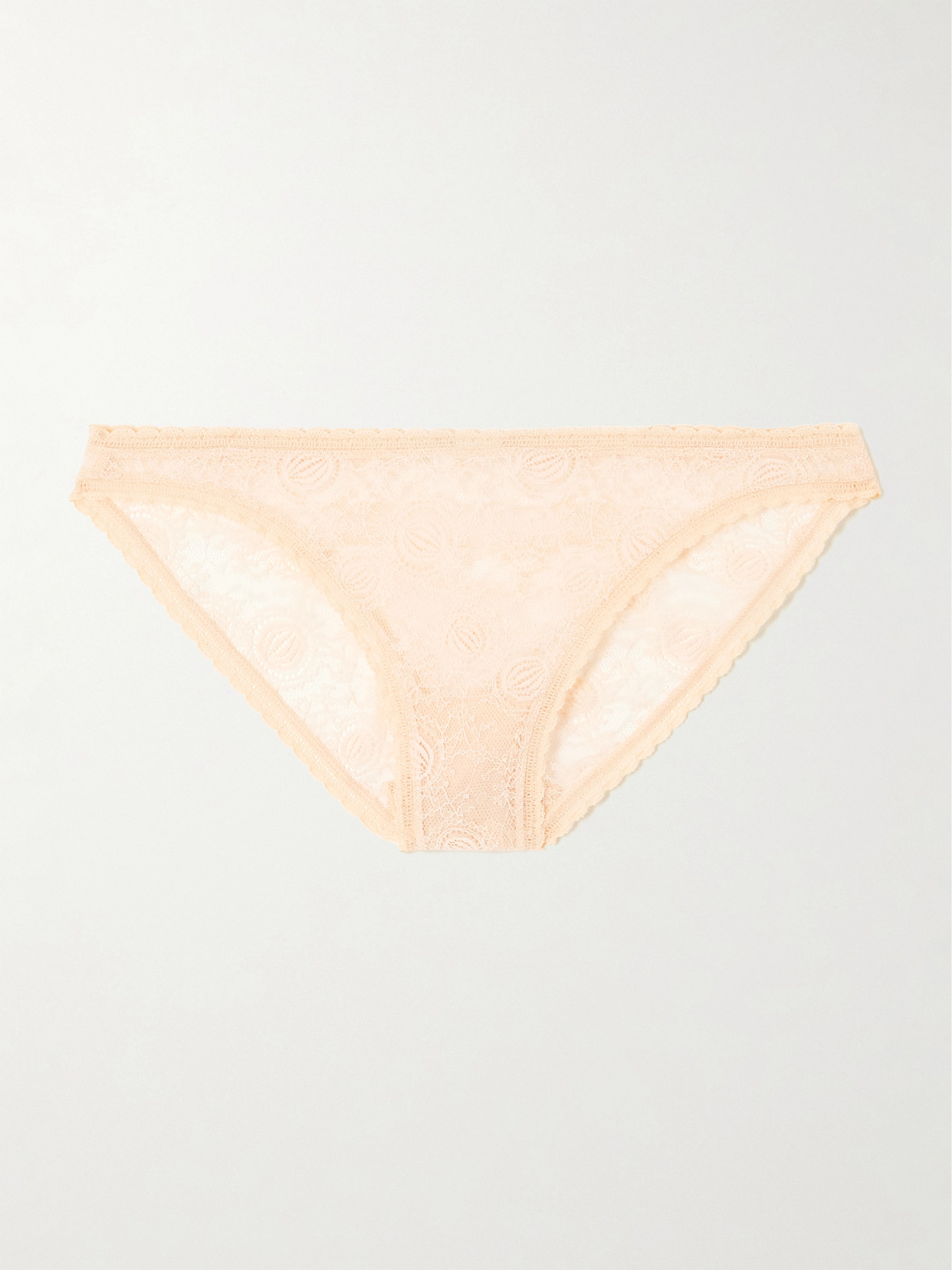 Eres Agate Stretch-leavers Lace Briefs In Pink