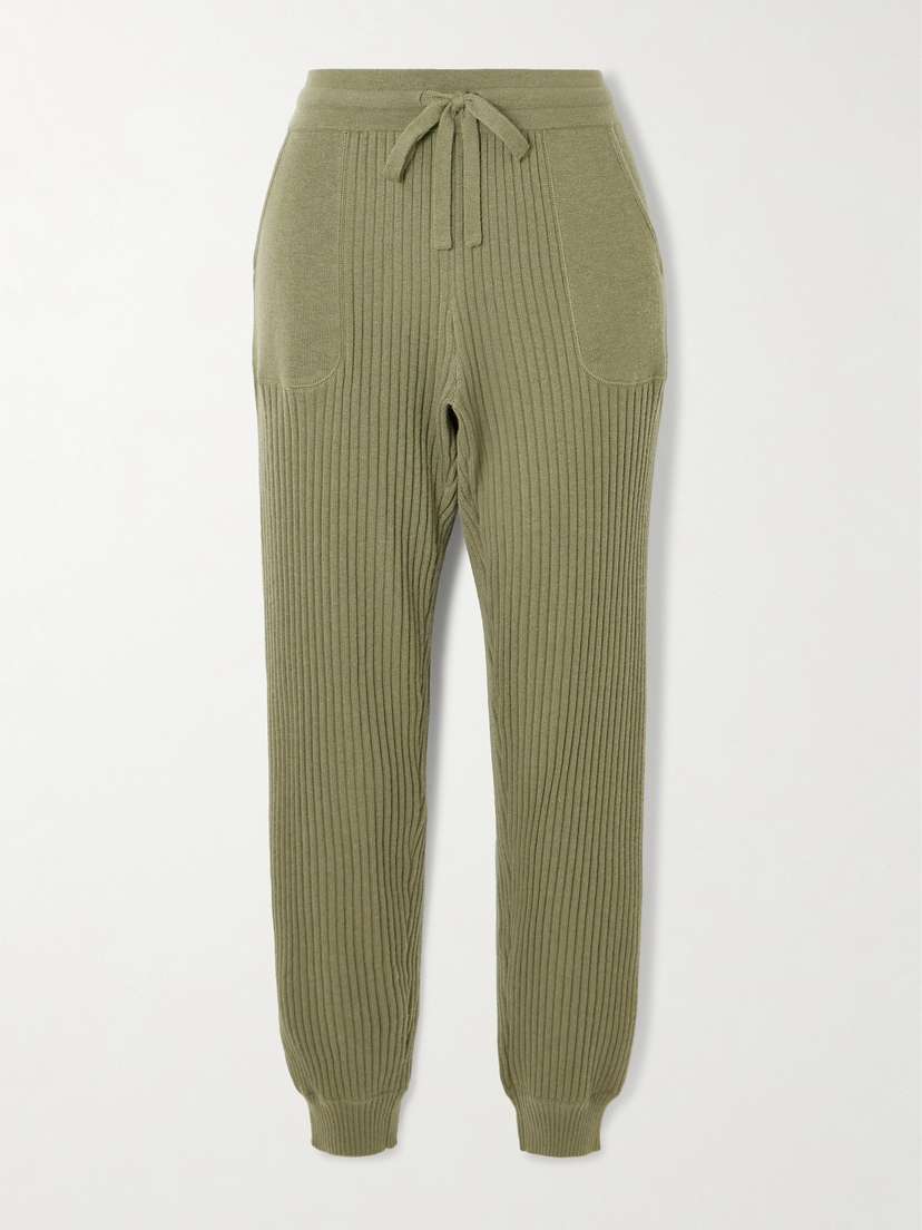 Eres Moelleux Wool And Cashmere-blend Tapered Track Pants