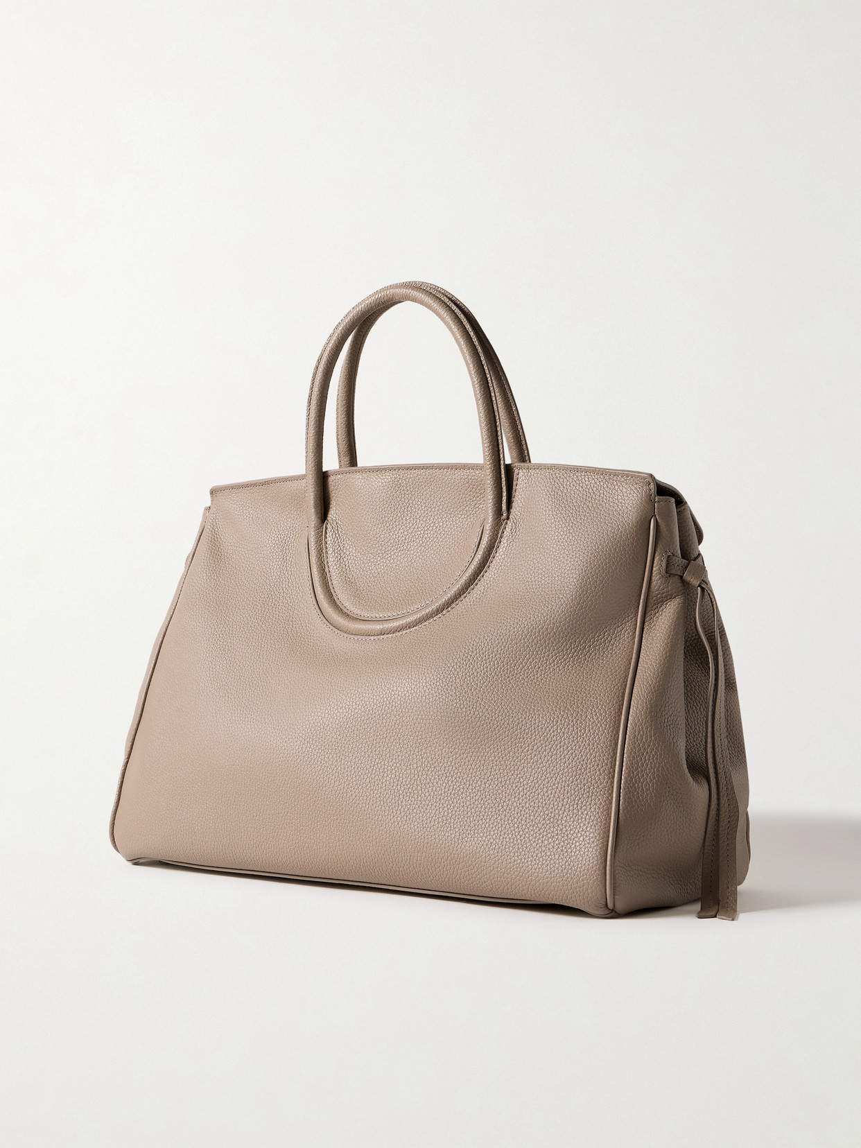 STAUD MAUDE TEXTURED-LEATHER TOTE
