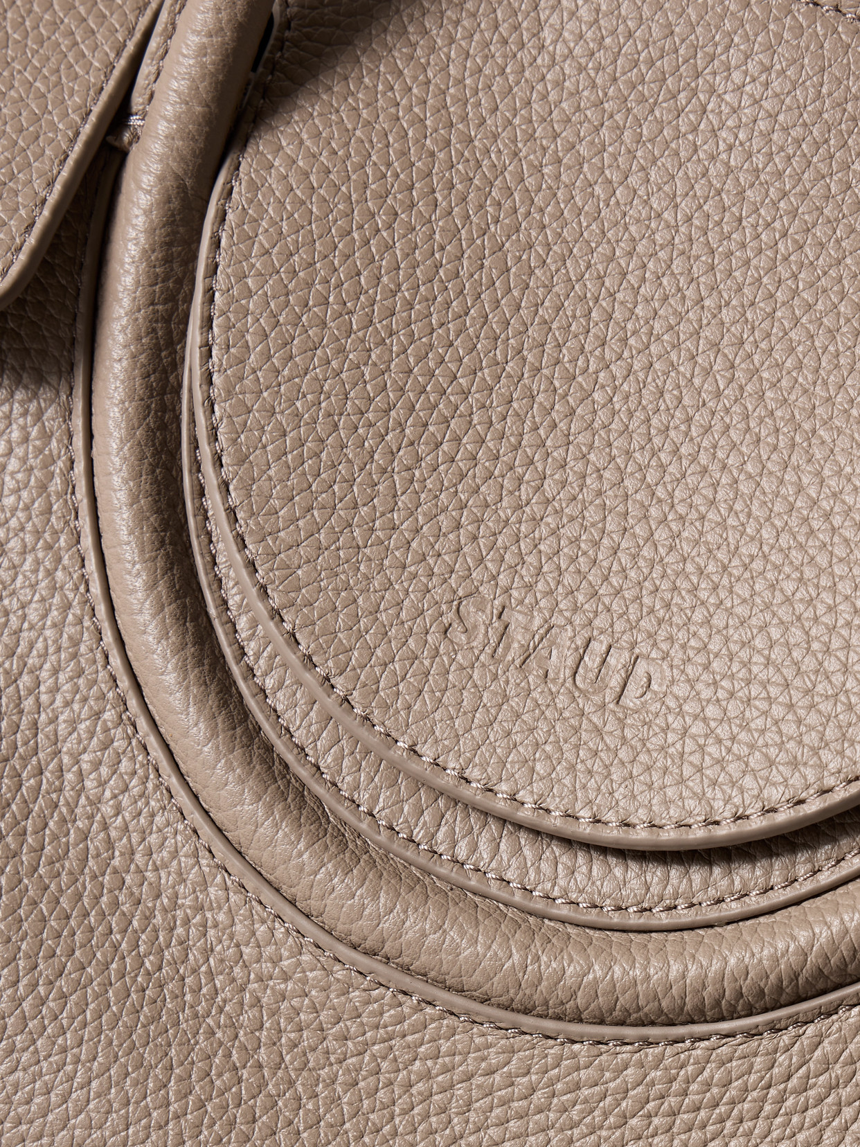 STAUD MAUDE TEXTURED-LEATHER TOTE