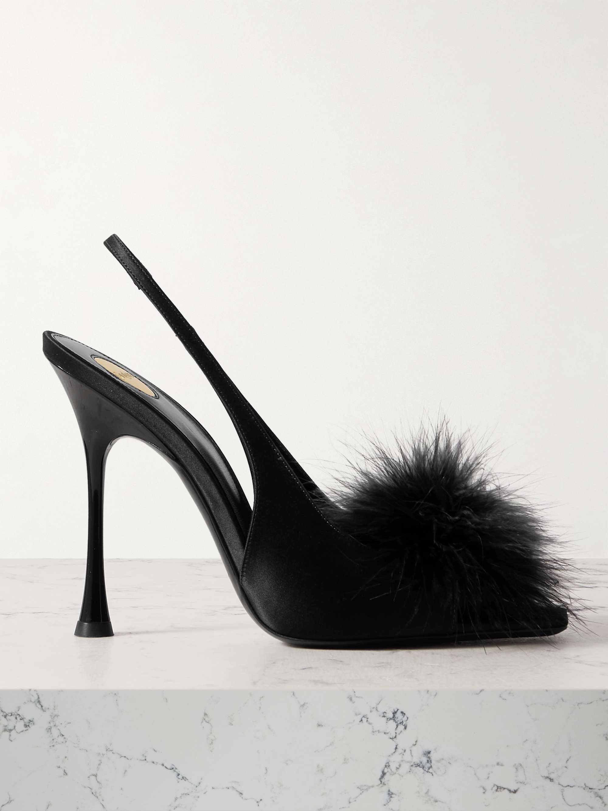 Ysl feather heels clearance