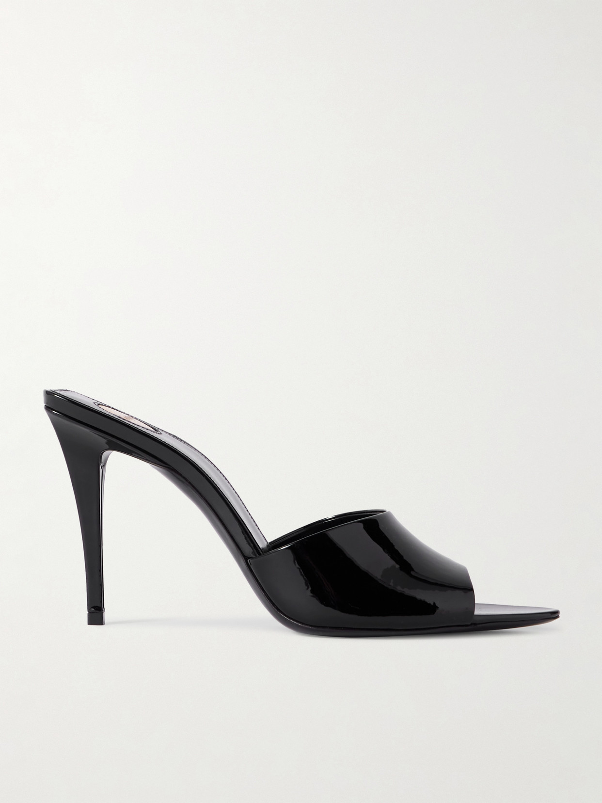 SAINT LAURENT ROMY PATENT-LEATHER MULES