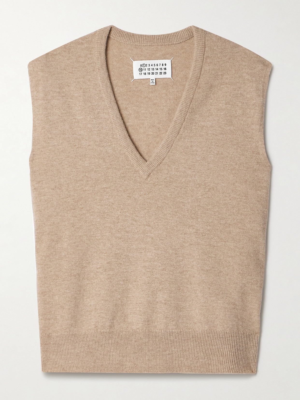 Maison Margiela Wool Waistcoat In Neutrals