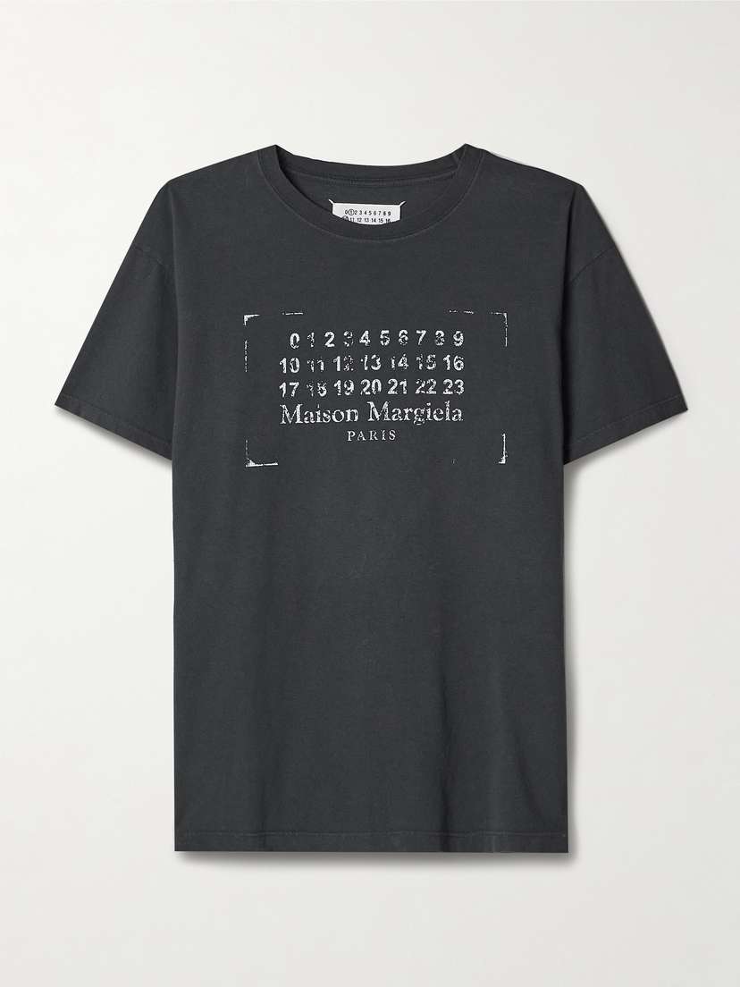 Maison Margiela Printed Cotton-jersey T-shirt