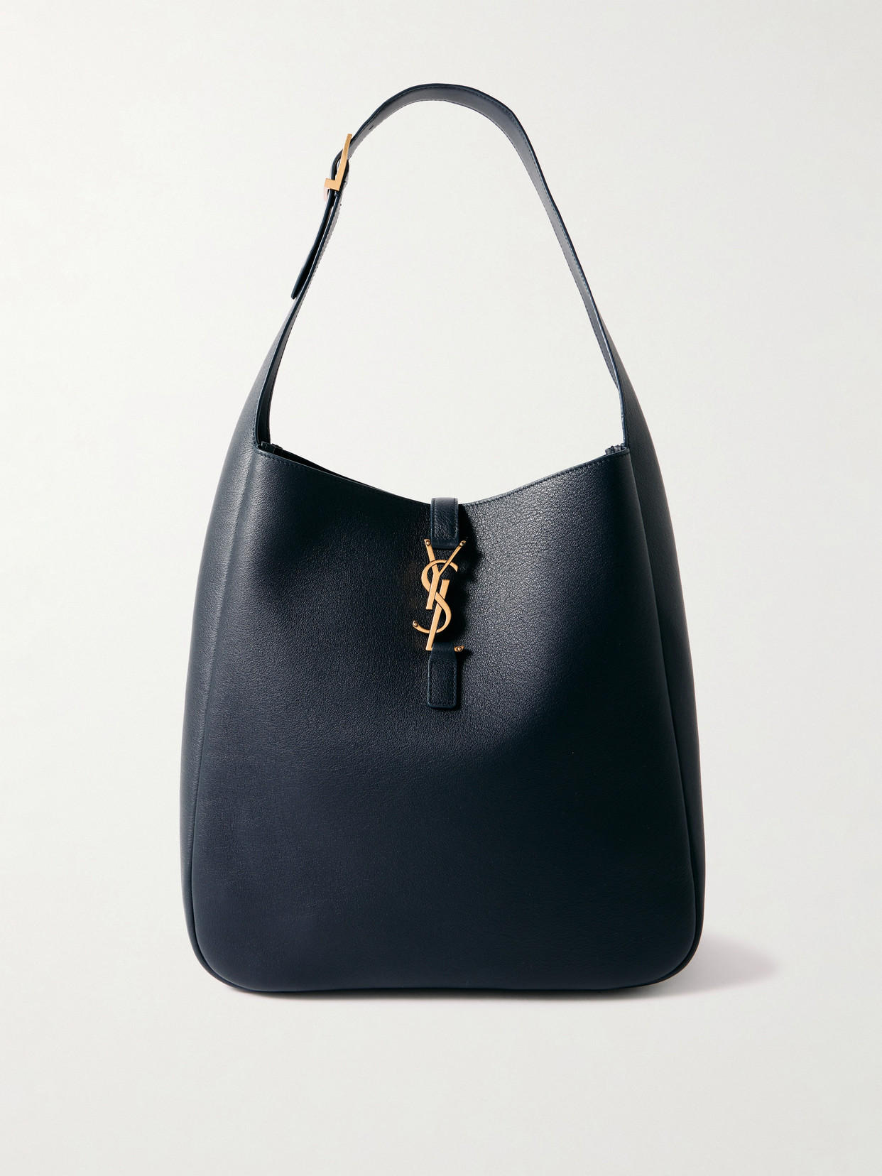 Saint Laurent Le 5 À 7 Supple Large Leather Shoulder Bag In Blue