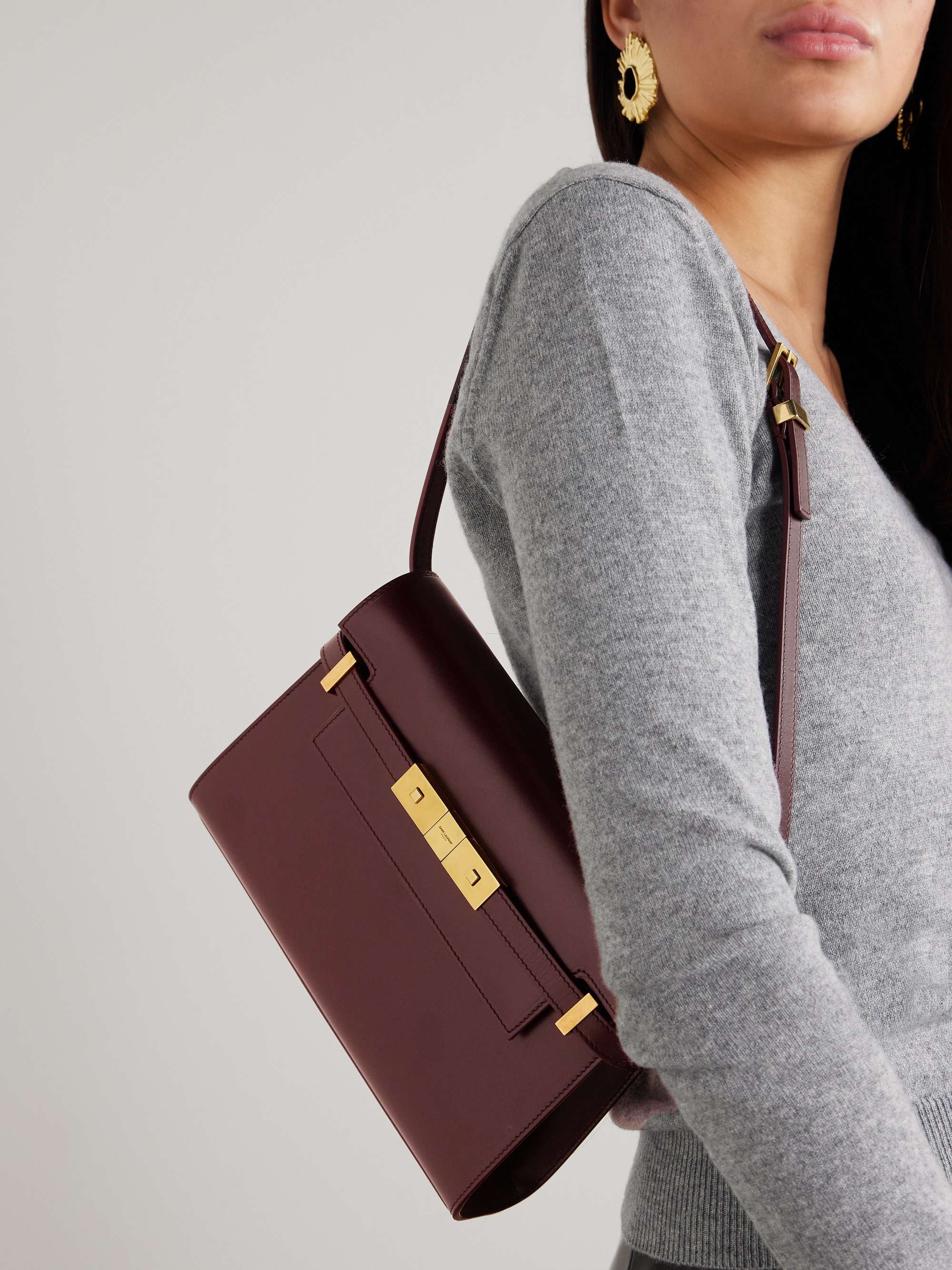 SAINT LAURENT Manhattan small leather shoulder bag