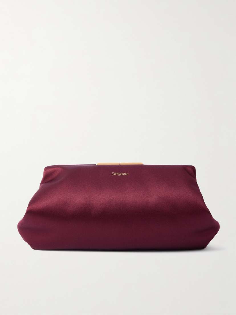 Saint Laurent Satin Clutch