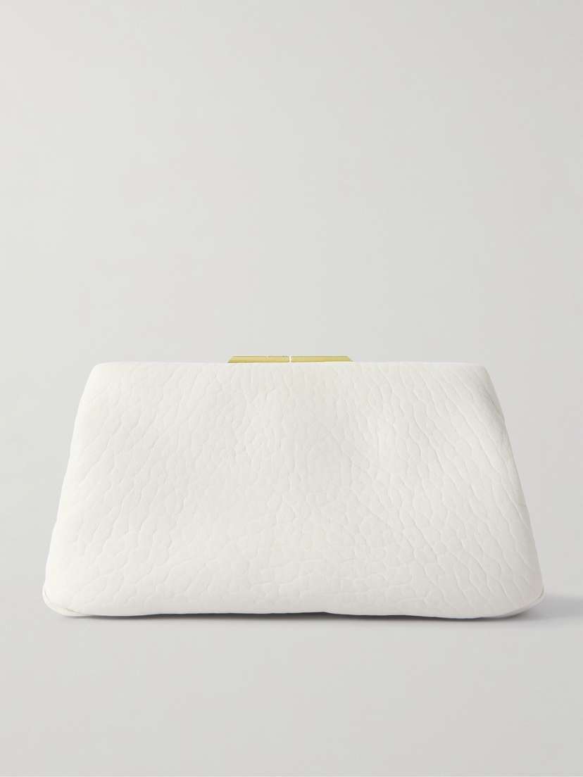 Saint Laurent Textured-leather Clutch