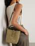 LE 37 MEDIUM BUCKET BAG 26 IN BRUNETTE BROWN CALFSKIN GOLD HARDWARE