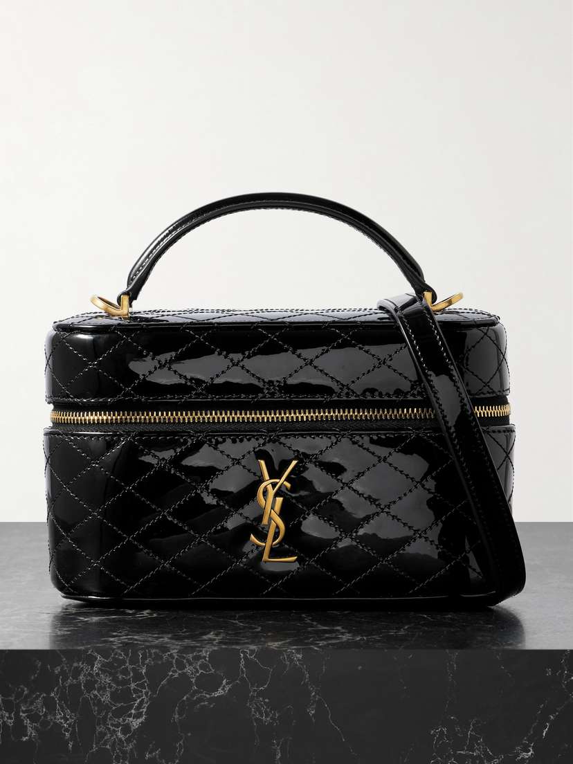 Saint Laurent Gaby Vanity Patent-leather Shoulder Bag