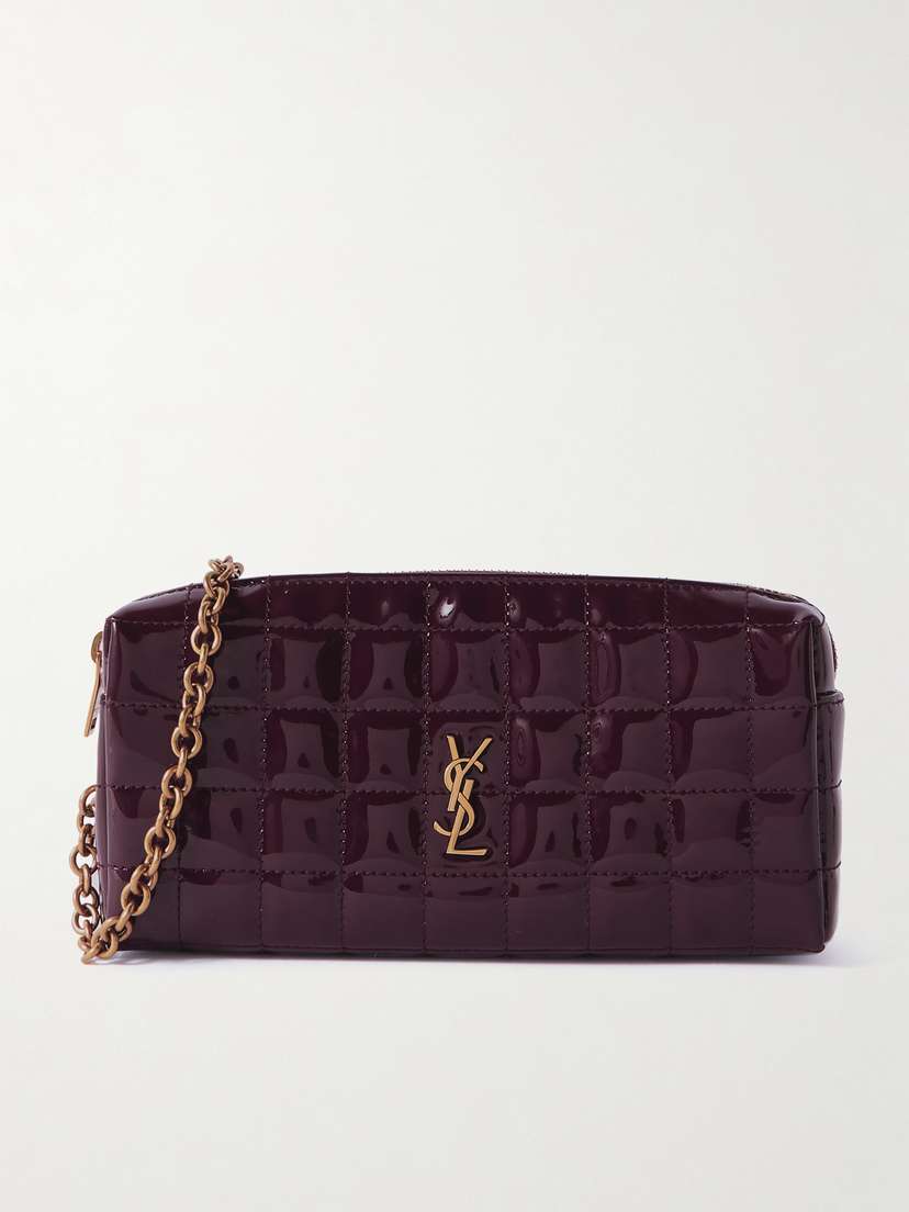 Saint Laurent Cassandre Mini Matelassé Vinyl Clutch