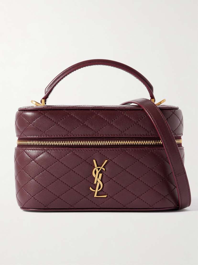 Saint Laurent Gaby Vanity Mini Quilted Leather Shoulder Bag