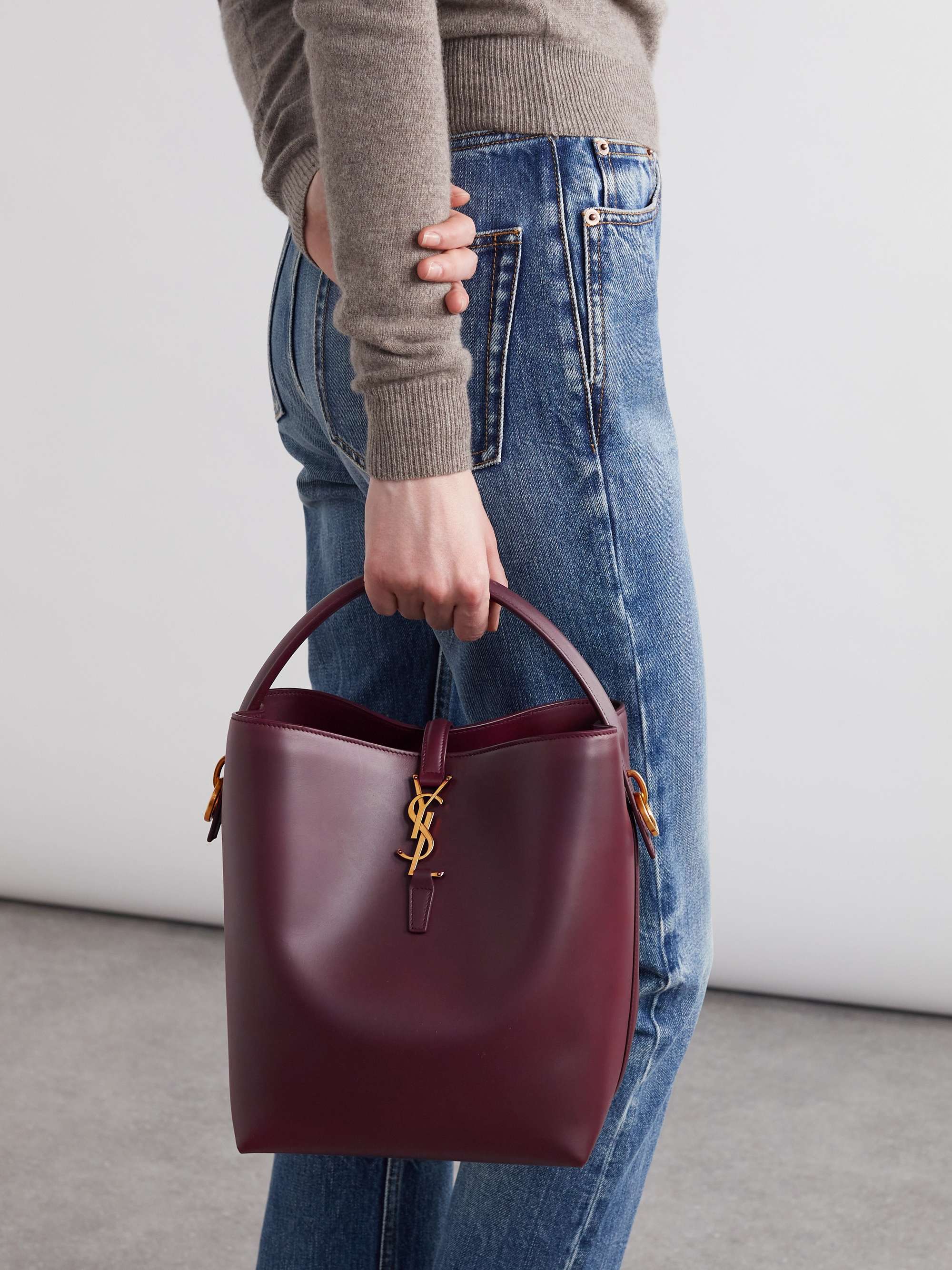 SAINT LAURENT Le 24 leather tote