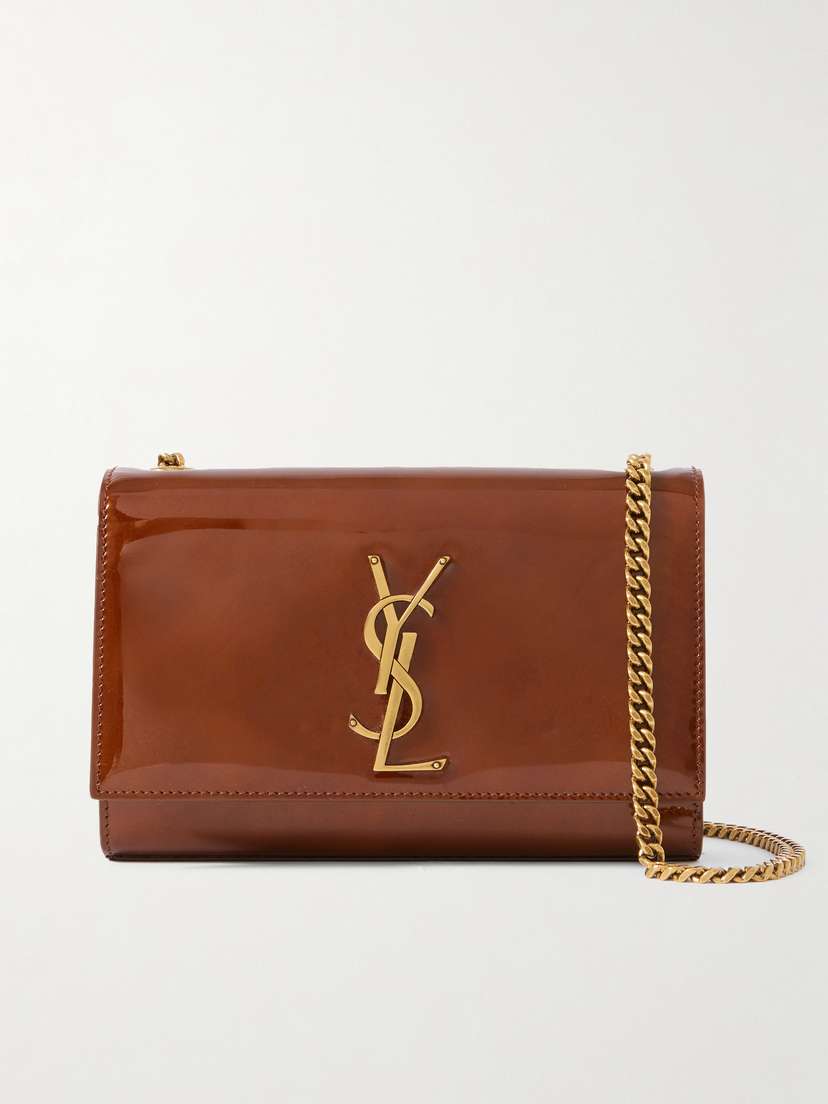 Saint Laurent Kate Small Patent-leather Shoulder Bag
