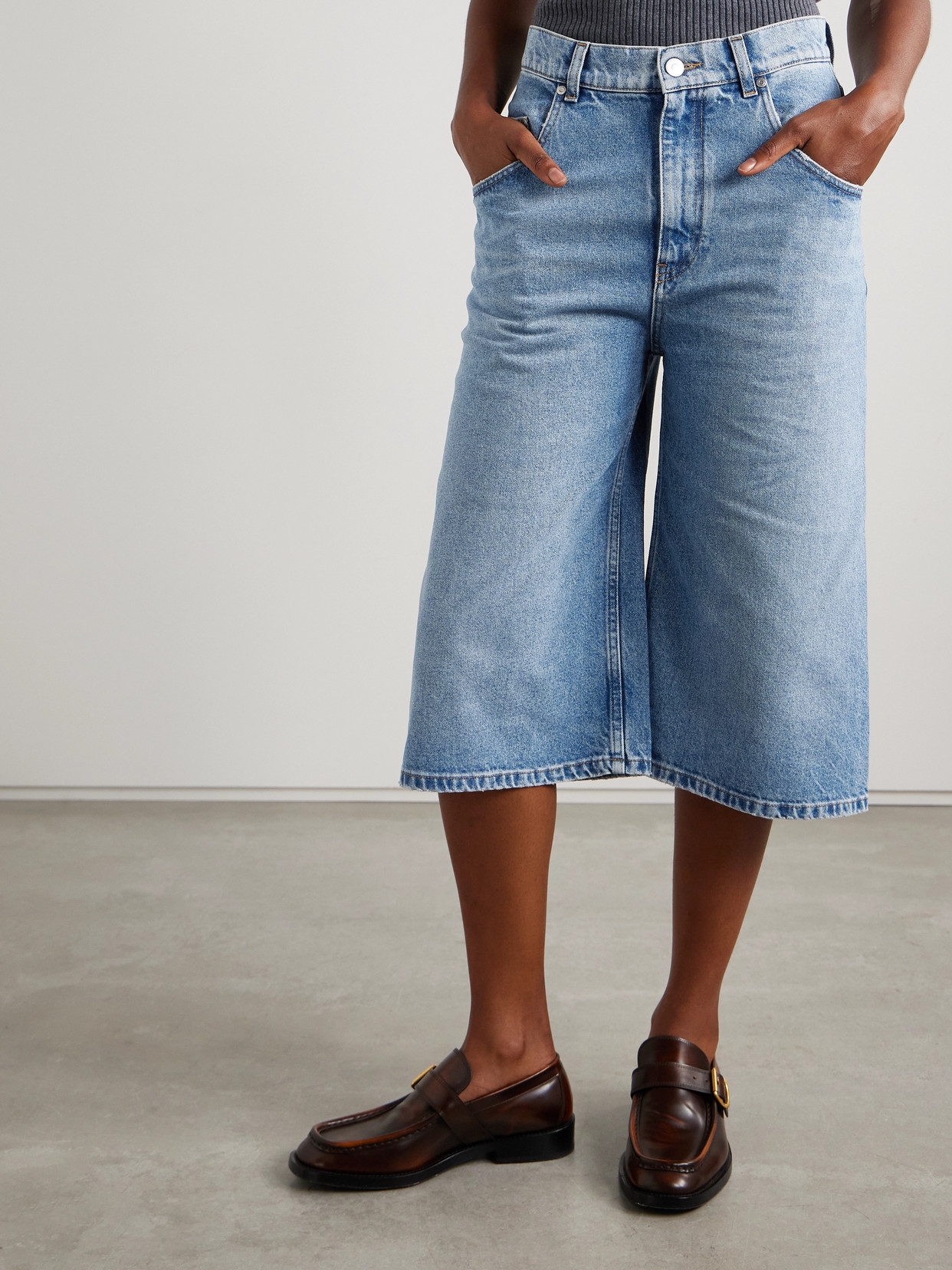 STELLA MCCARTNEY ORGANIC DENIM SHORTS