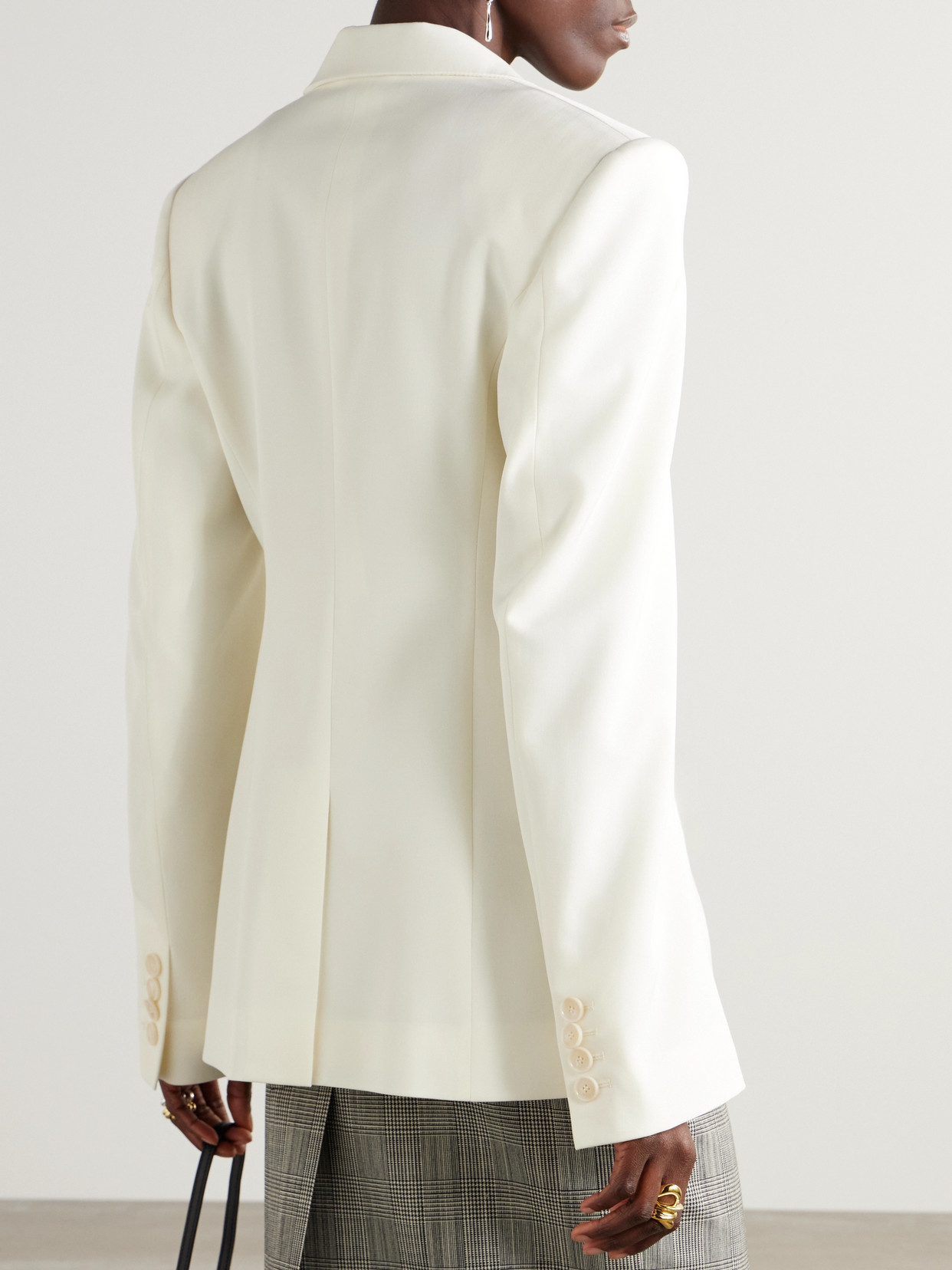 Stella Mccartney Wool-blend Twill Blazer In White
