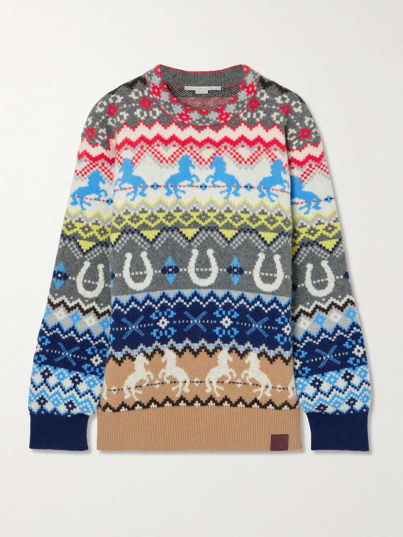 Stella McCartney Intarsia-knit Wool Sweater